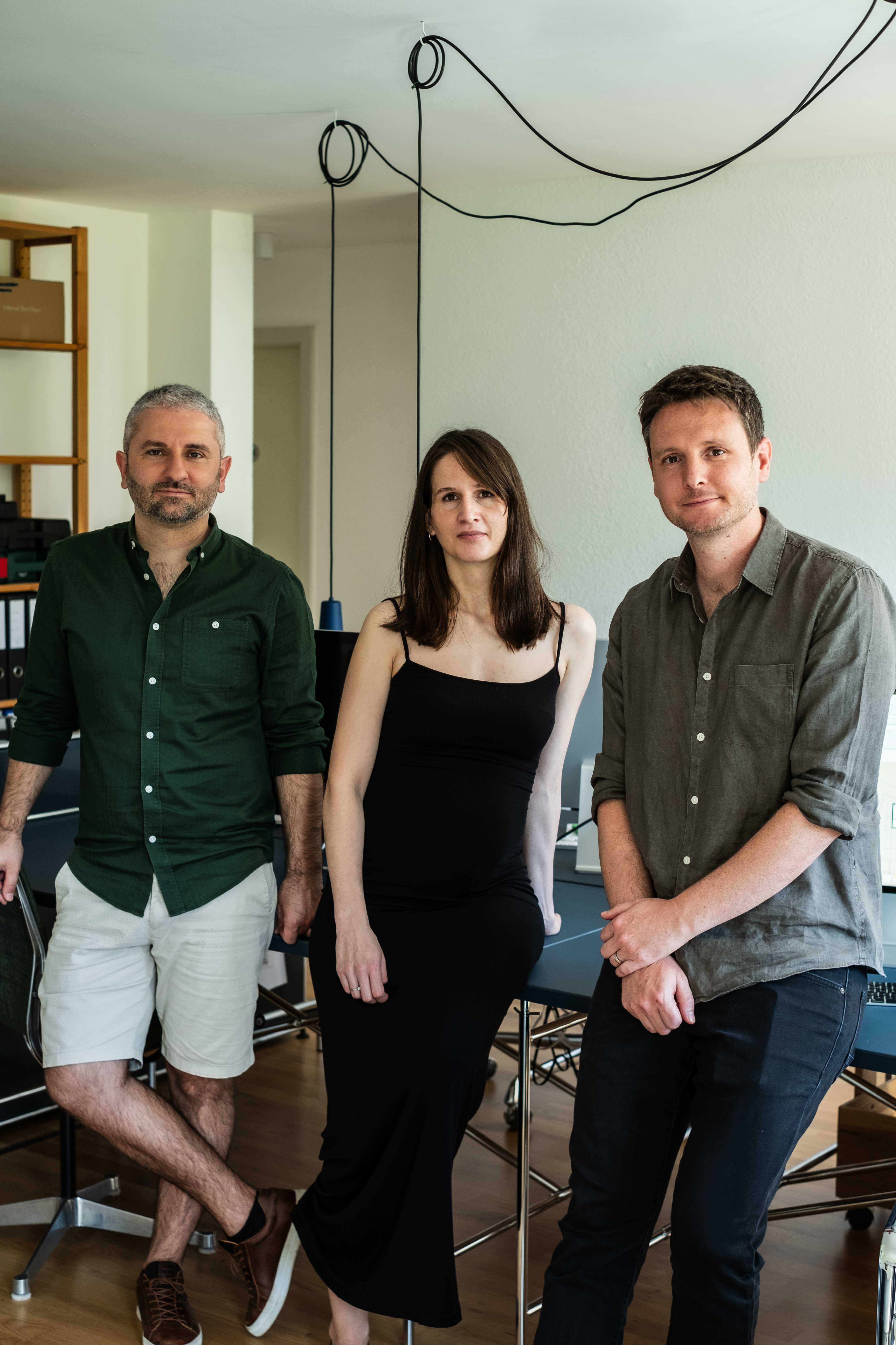 L’équipe Obucina Architectes — Dario Obucina, Camille Obucina et Raphaël Mindel